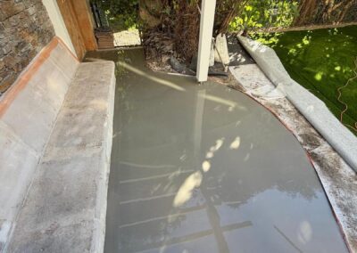 Aménagement extérieur jardin Marseille 12e - ragréage de la terrasse