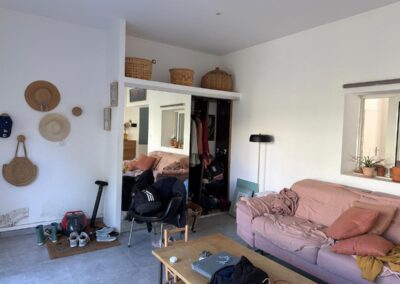 Rénovation intérieure maison Marseille 12e – dressing sur mesure
